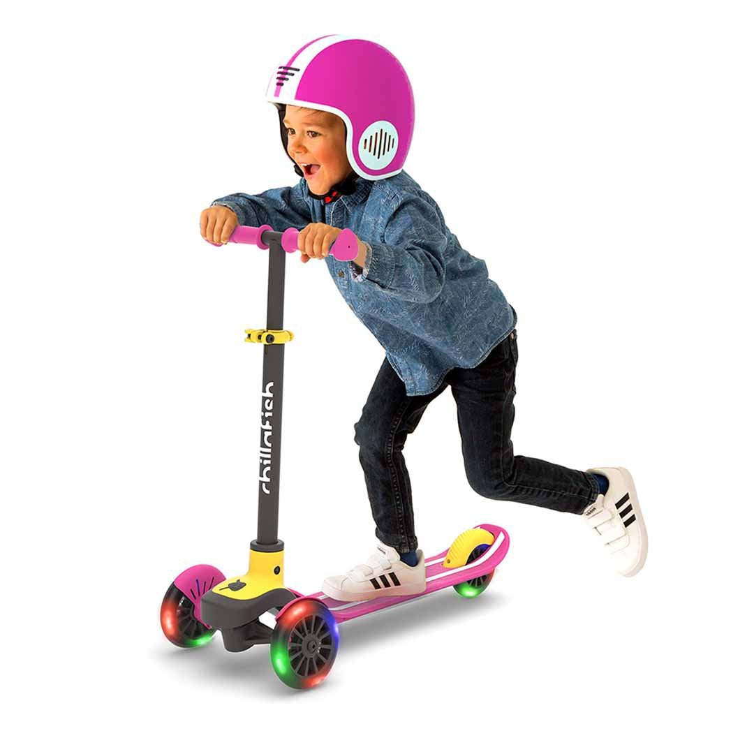 Scooter Monopatin Niños Chillafish Scotti Glow Ruedas Led