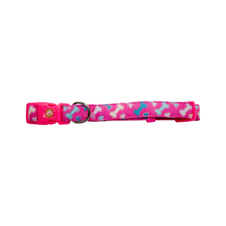 Collar Huesos Perro S Fucsia Mascan