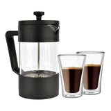 Pack Cafetera Francesa 600ml + Set 2 Vasos 400 ml Simplit