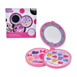 Set Circular Con Tres Pisos De Cosmeticos Y Espejo Minnie