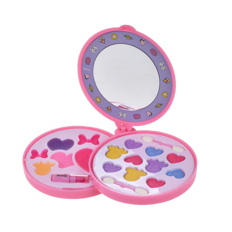 Set Circular Con Tres Pisos De Cosmeticos Y Espejo Minnie