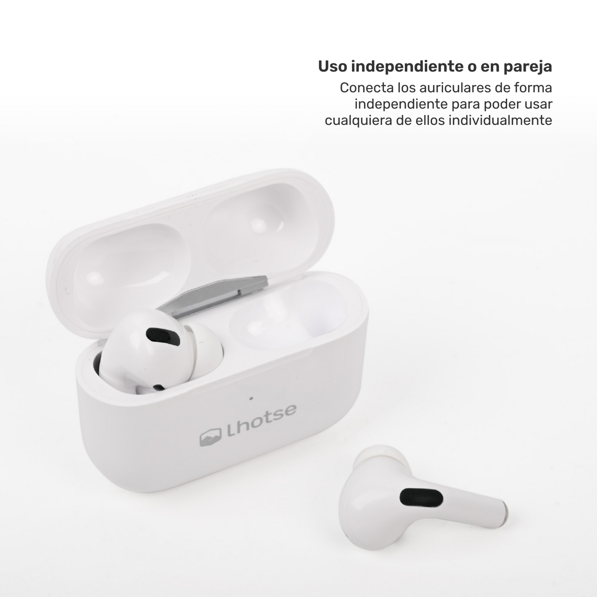 Pack Smartwatch Connect S03 + Audífono RM7 Blanco Lhotse