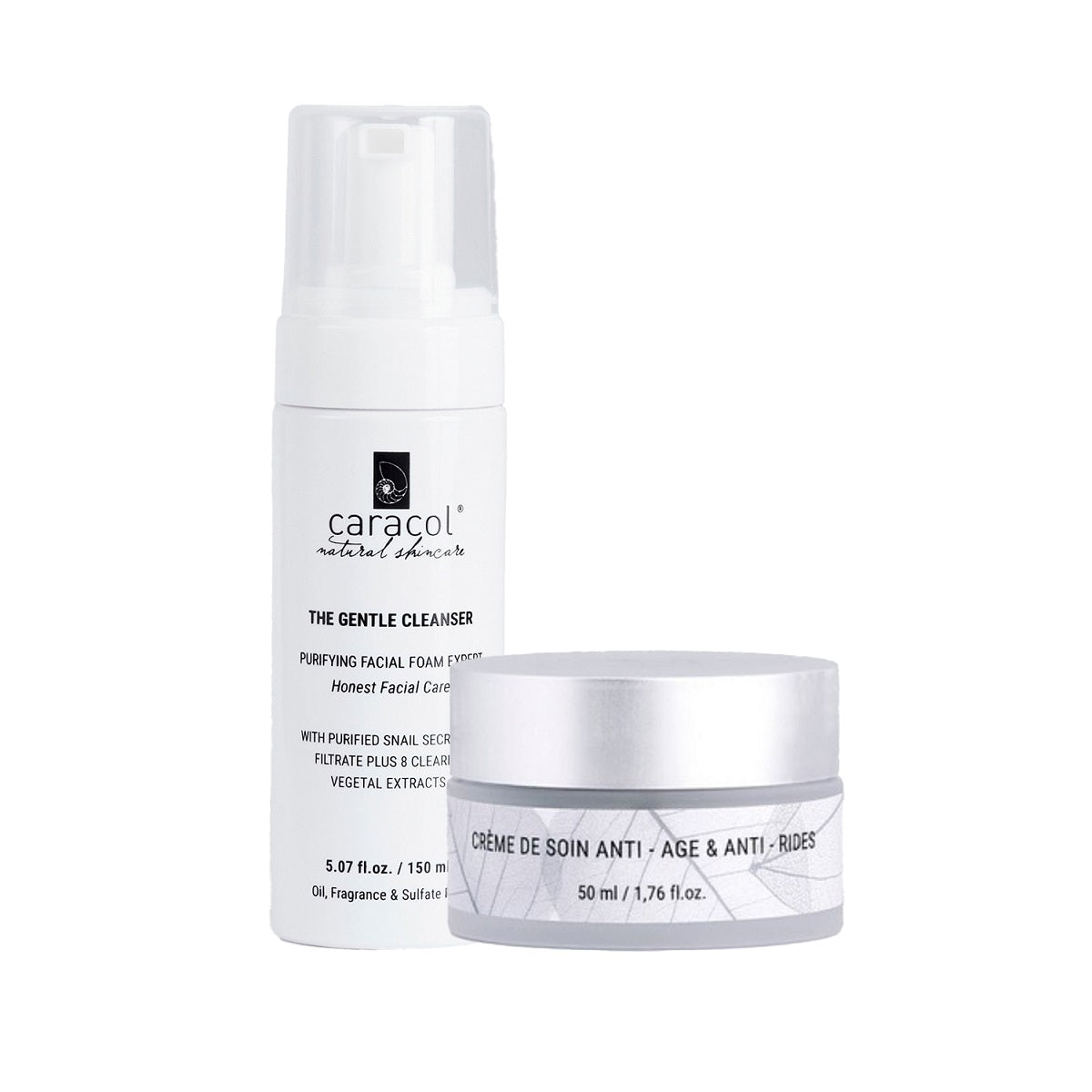 Kit Crema Antiedad 50 ml + Espuma Limpieza Facial Skincare