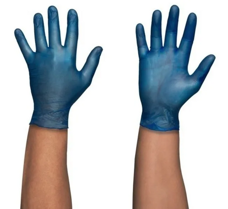 Guantes Vinilo Azul X100 Talla L