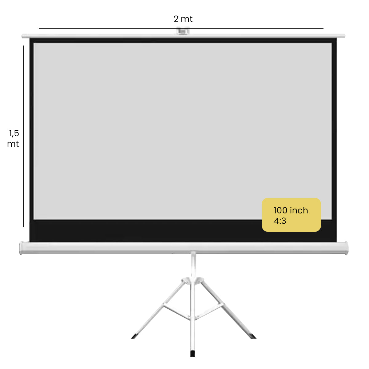 Pack Proyector HALO + Telón Mural  100" LEVO