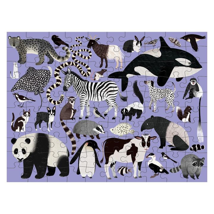 Puzzle 100Pcs Doble Mundo Animal Mudpuppy