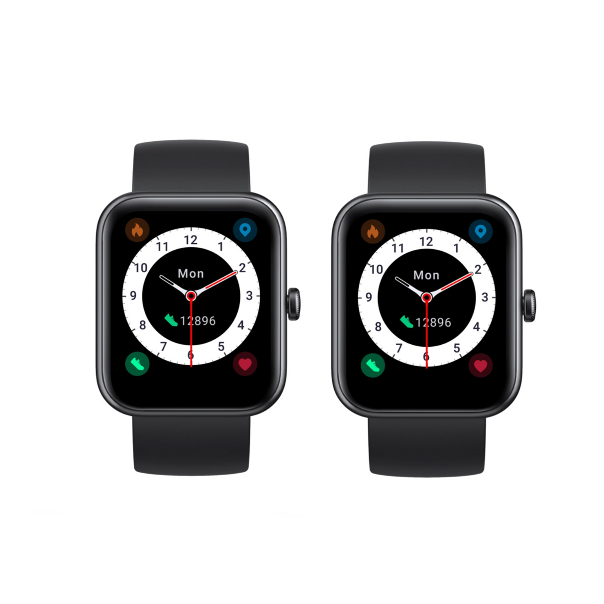 Pack 2 Smartwatch Live 206 42mm Black Lhotse