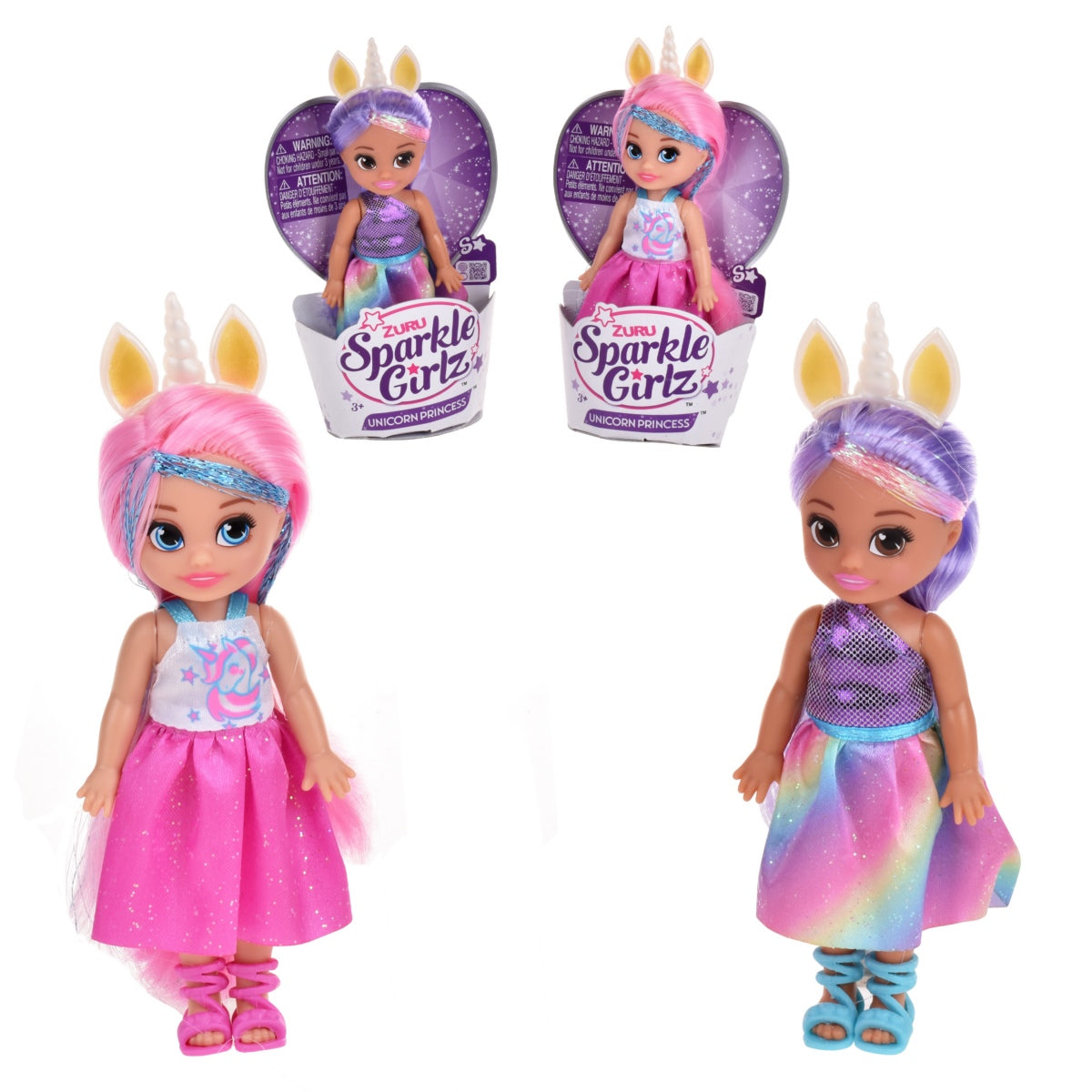 Muñeca Princesa Unicornio Sparkle Girlz De Zuru