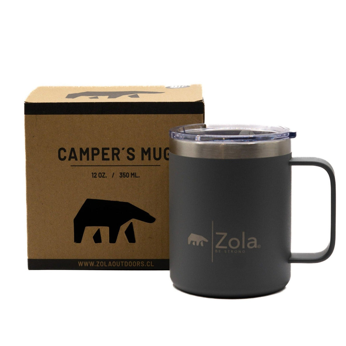 Taza Térmica Campers 350Ml Gris Zola