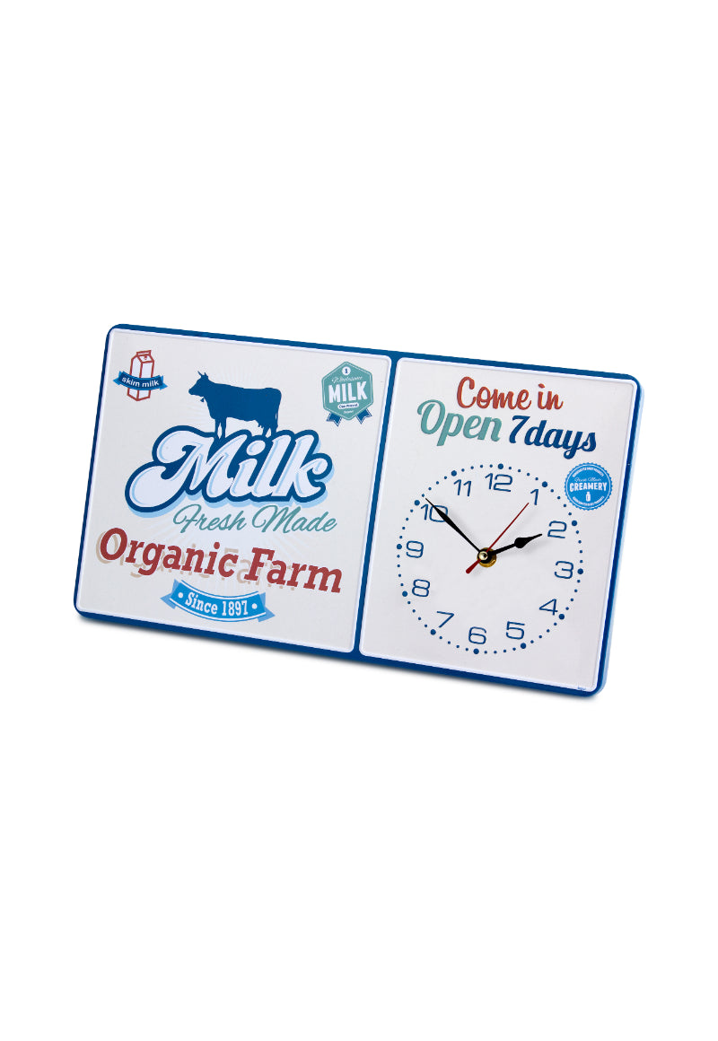 Reloj de Pared Milk Metal Balvi