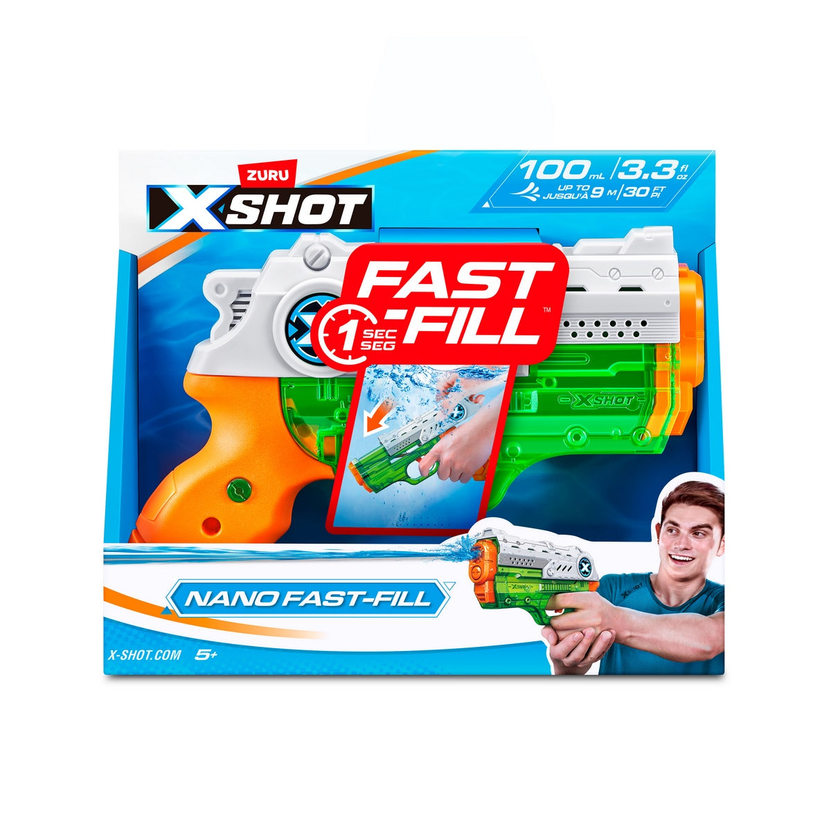 Lanza Agua Nano 100 ml Sistema De Llenado Fast Fill X-Shot