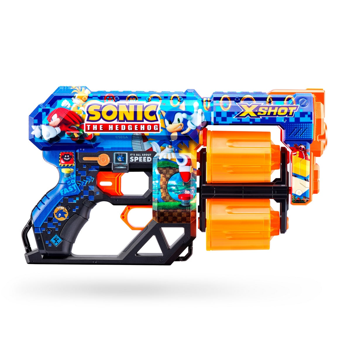 Lanzador Skin Sonic Con 12 Dardos X-Shot