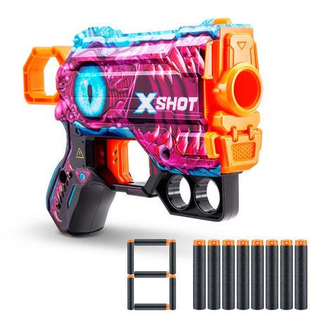 Lanza Dardos Menace Skins Con 8 Dardos X-Shot