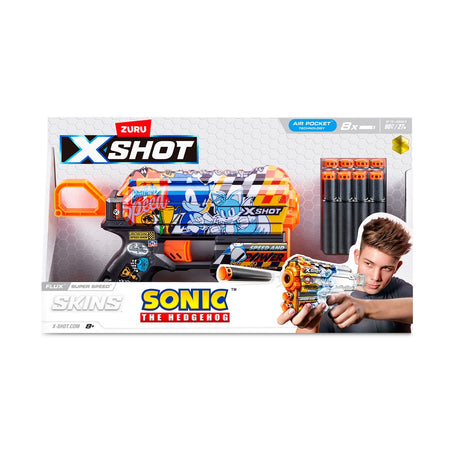 Lanza Dardos Flux Skins Sonic Con 8 Dardos X-Shot