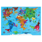 Puzzle 80Pcs Geografía Dinosaurios Mudpuppy