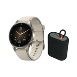 Pack Smartwatch Lhotse Vibe 05 Cream + Parlante Negro