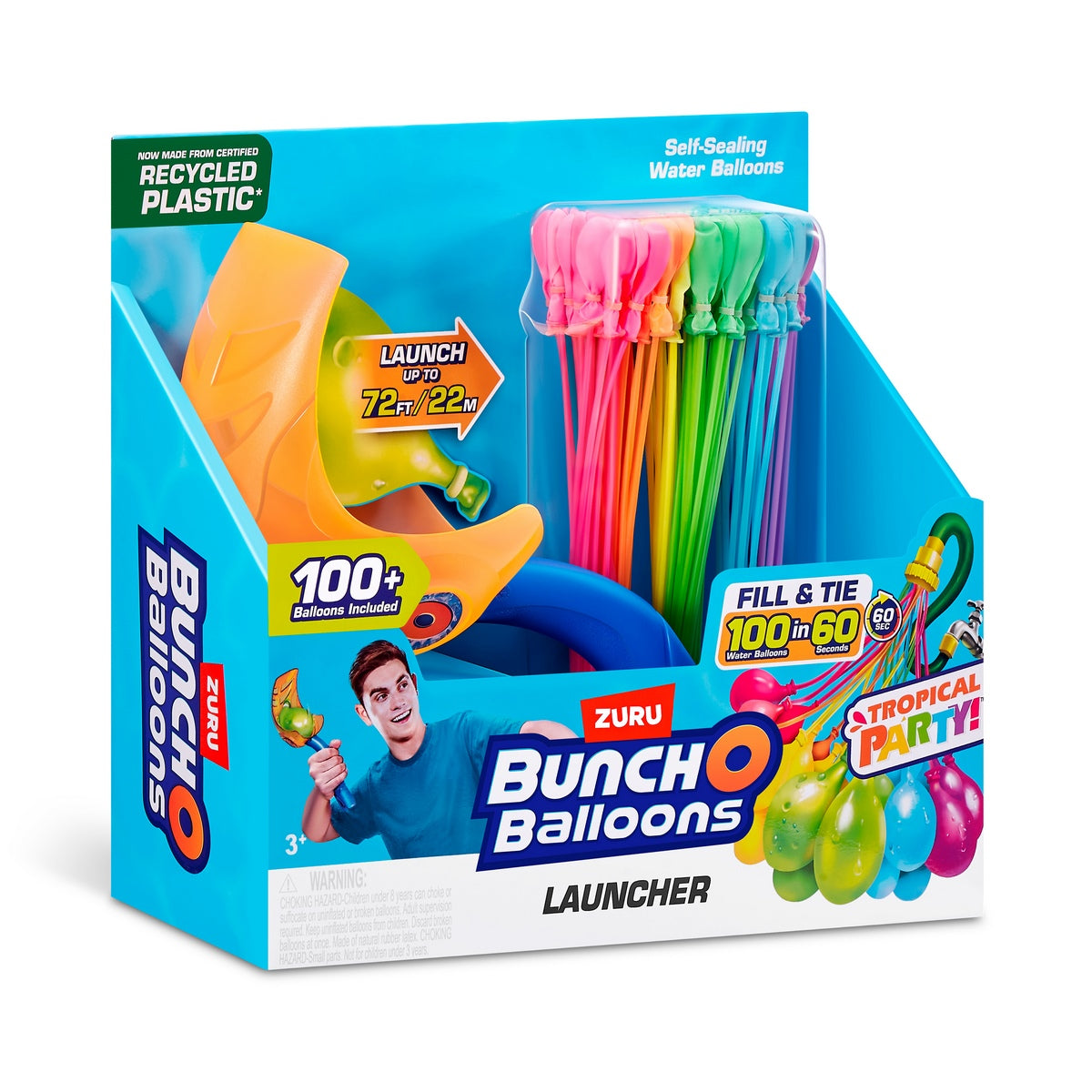 Lanzador Bombas De Agua Con 3 Boquillas Bunch O Ballons