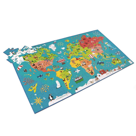 Puzzle 150Pcs Mapa Del Mundo Scratch Europe