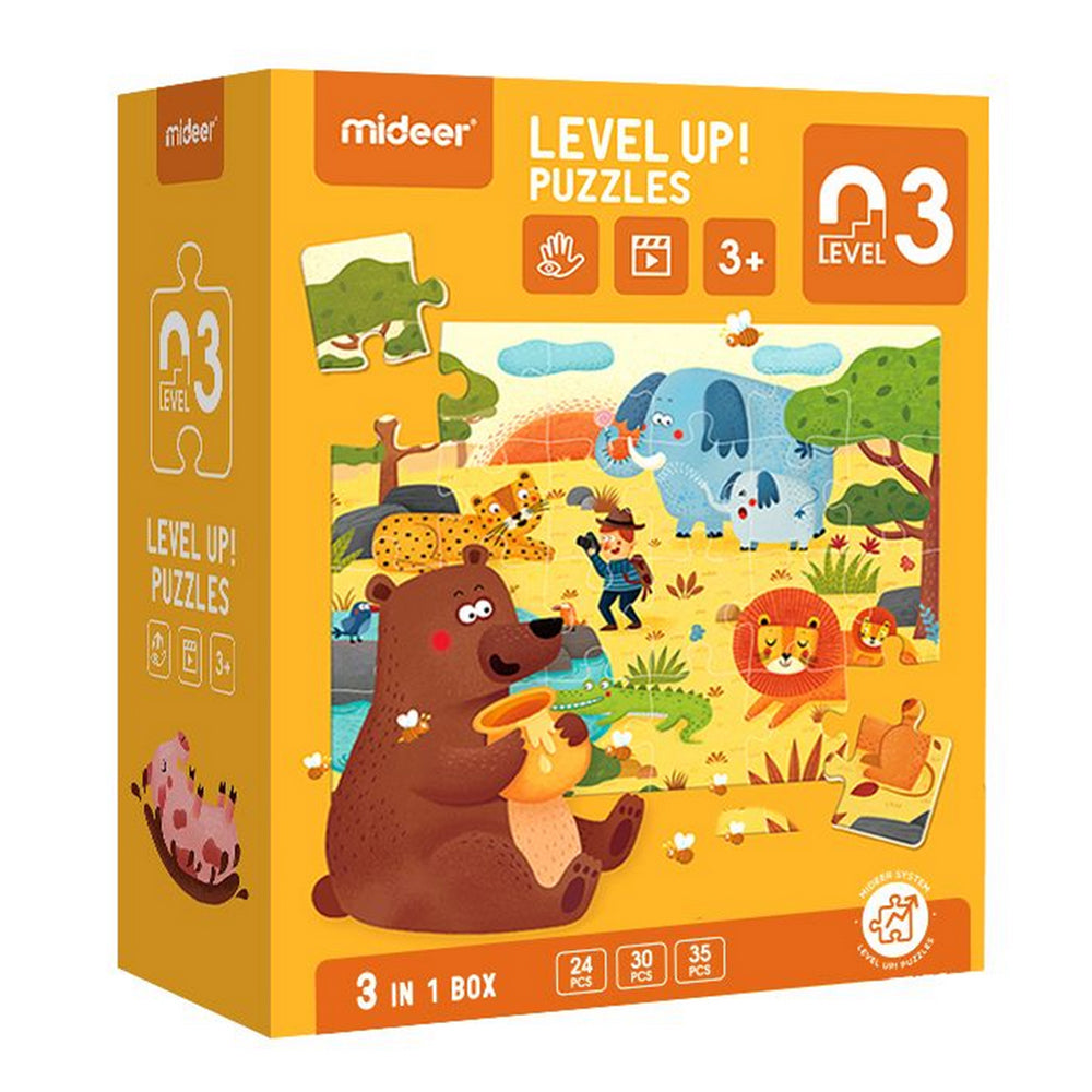 Level Up Puzzles Nivel 3 Habitats Naturales 3 Puzzles MiDeer