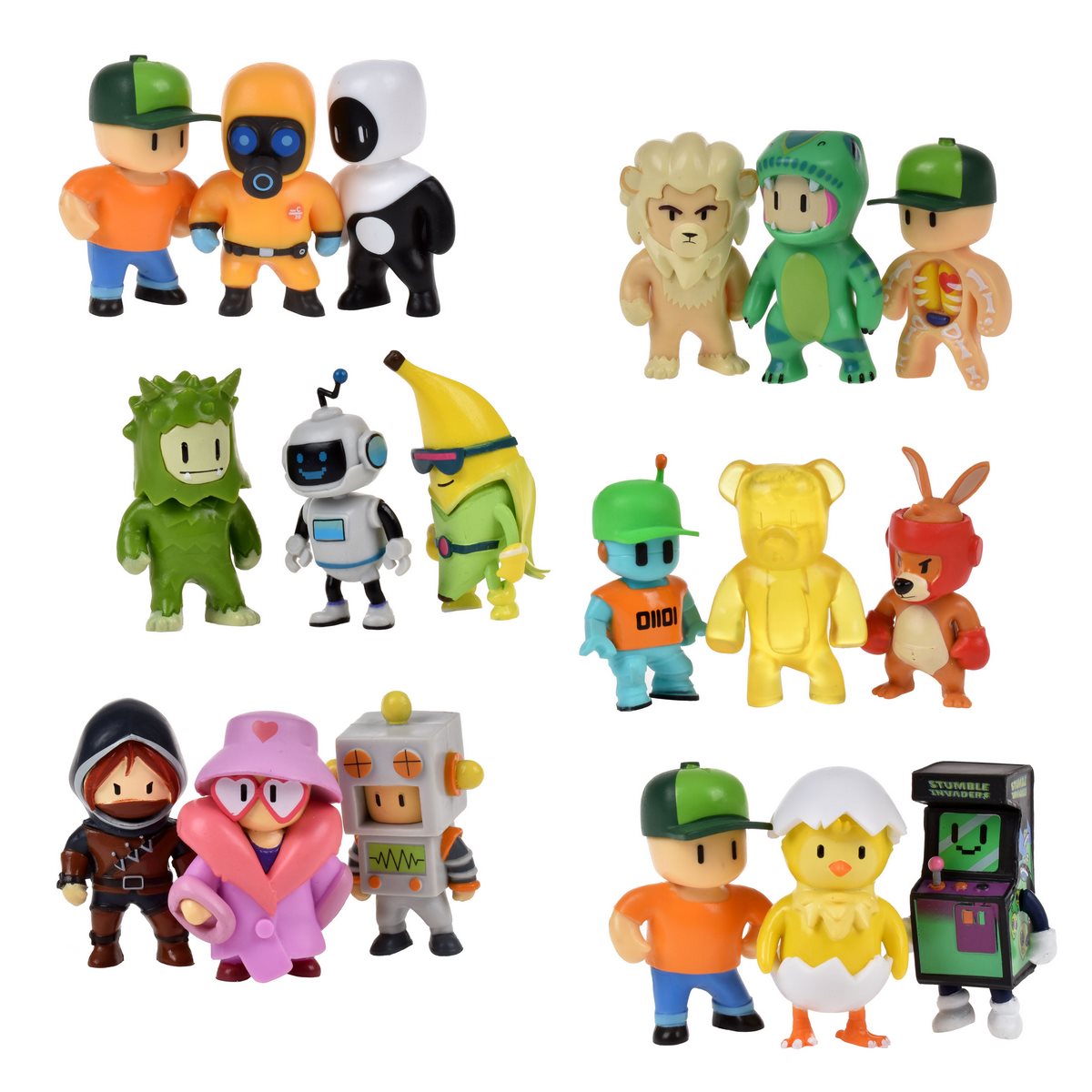 Pack 3 Figuras 5 Cms Stumble Guys