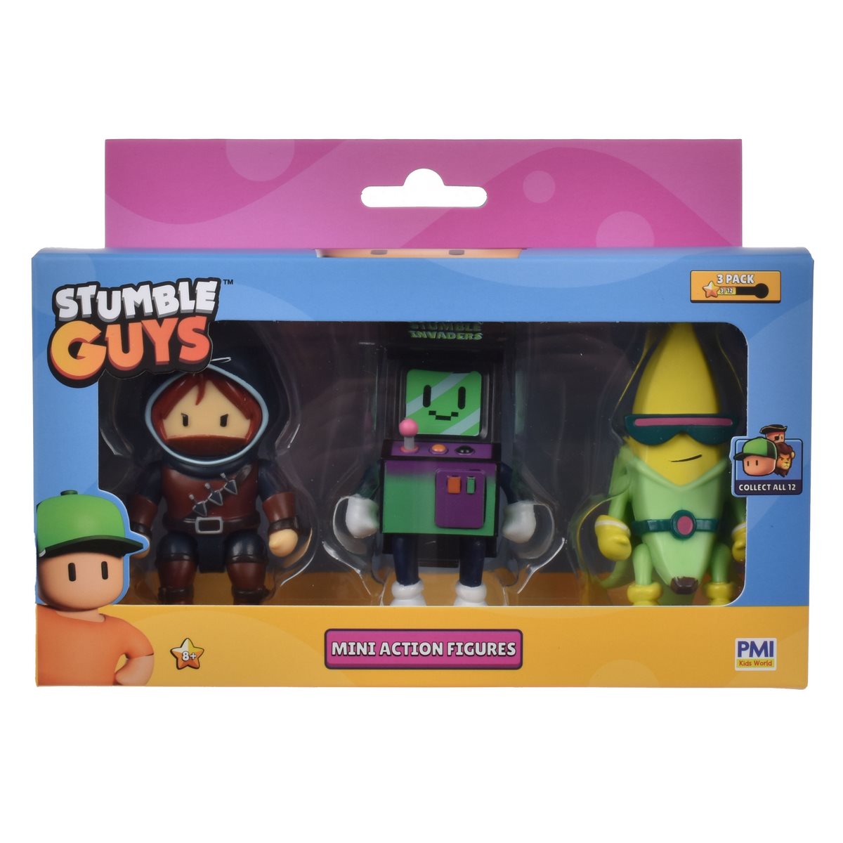 Pack 3 Figuras 8 Cms Articuladas Stumble Guys