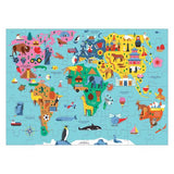 Puzzle 78Pcs Geografia Mapa Del Mundo Mudpuppy