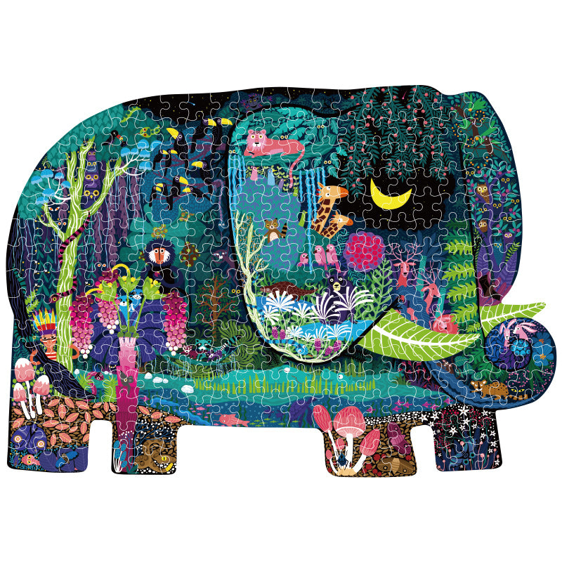 Puzzle 280Pcs Con Forma, Sueño De Elefante MiDeer