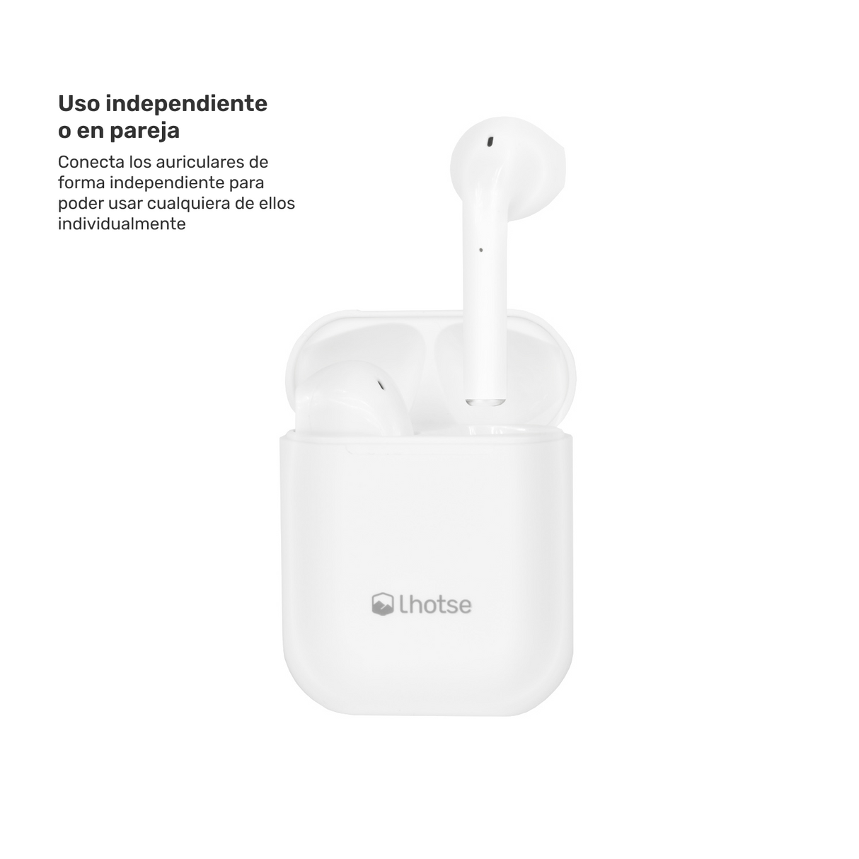 Audífonos Lhotse Bluetooth Inalámbrico Rm12 Blanco