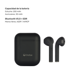 Audífonos Lhotse Bluetooth Inalámbrico Rm12 Negro