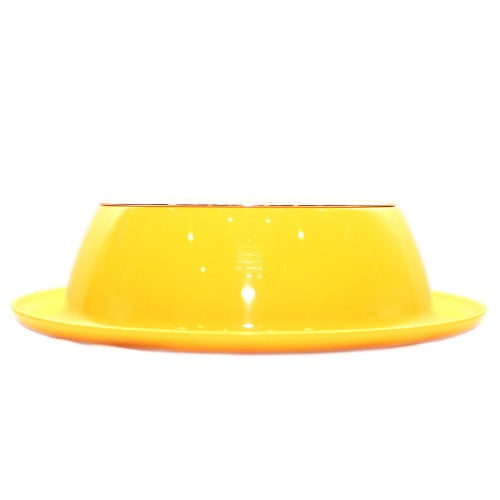 Plato Melamina Anti-hormigas Amarillo Talla L Perro