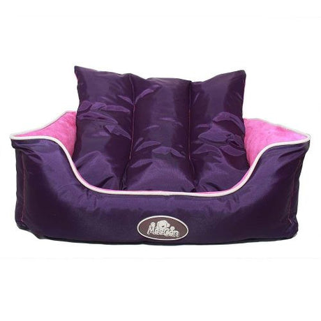 Cama Reversible Doble Color Perro Talla S Morado Mascan