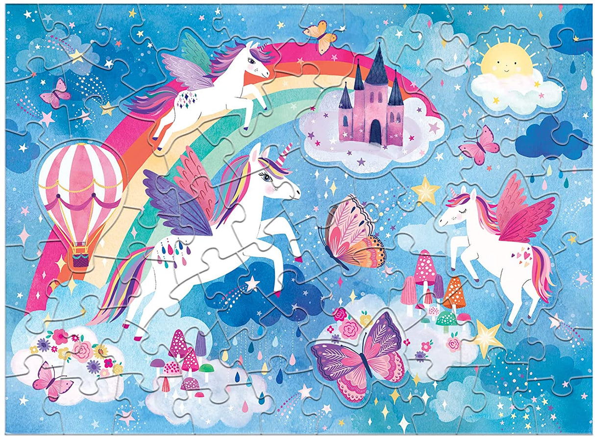 Puzzle 60Pcs Rascar Y Oler Sueños De Unicornio Mudpuppy