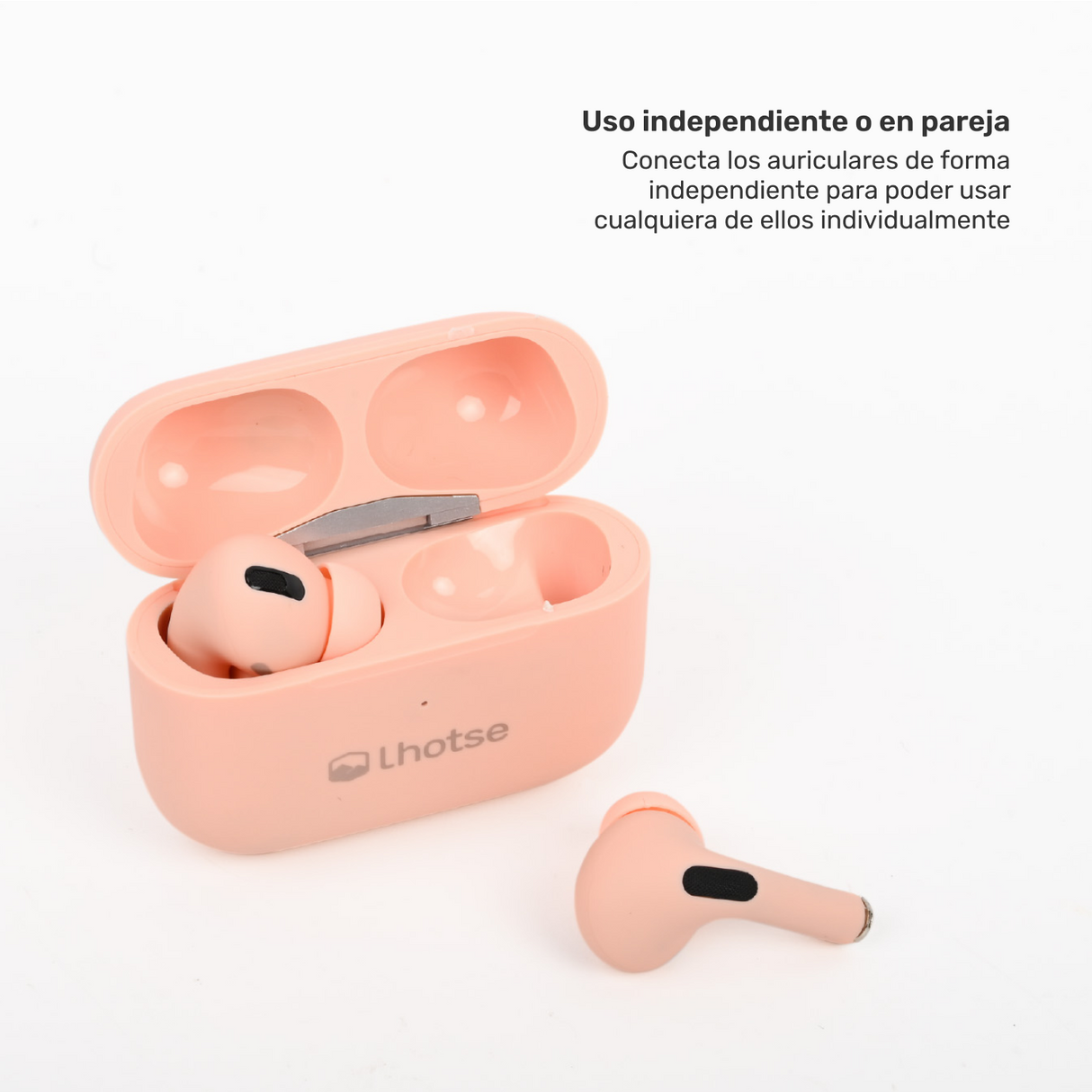 Pack Smartwatch Connect S03+ Audífono RM7 Pink Lhotse