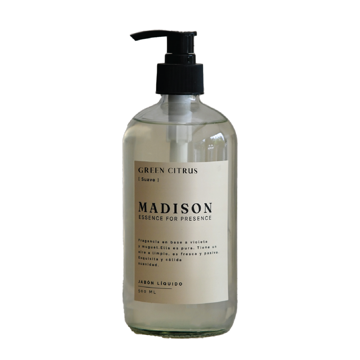 Jabón Líquido 500 Ml Green Citrus Transparente Madison