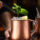 Set 2 Vasos Cobre Moscow Mule Mojito Bar + Bombilla Simplit