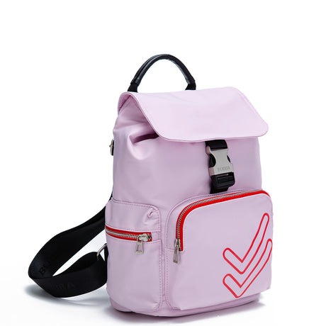 Mochila Charlotte Doble Check Lilac Bubba Essentials