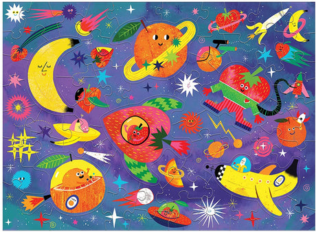 Puzzle 60Pcs Rascar Y Oler Frutas Cosmicas Mudpuppy