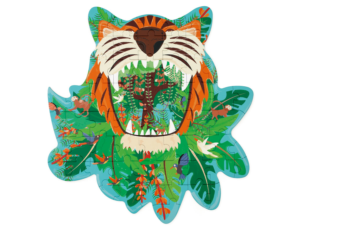 Puzzle 59Pcs Con Forma Tigre Scratch Europe