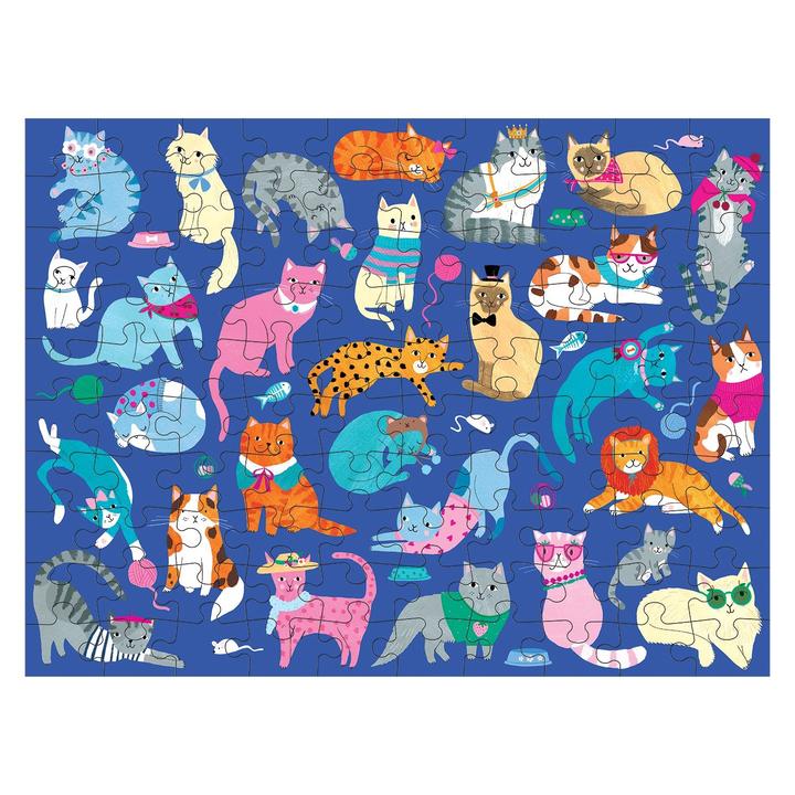 Puzzle 100Pcs Doble Perros Y Gatos Mudpuppy