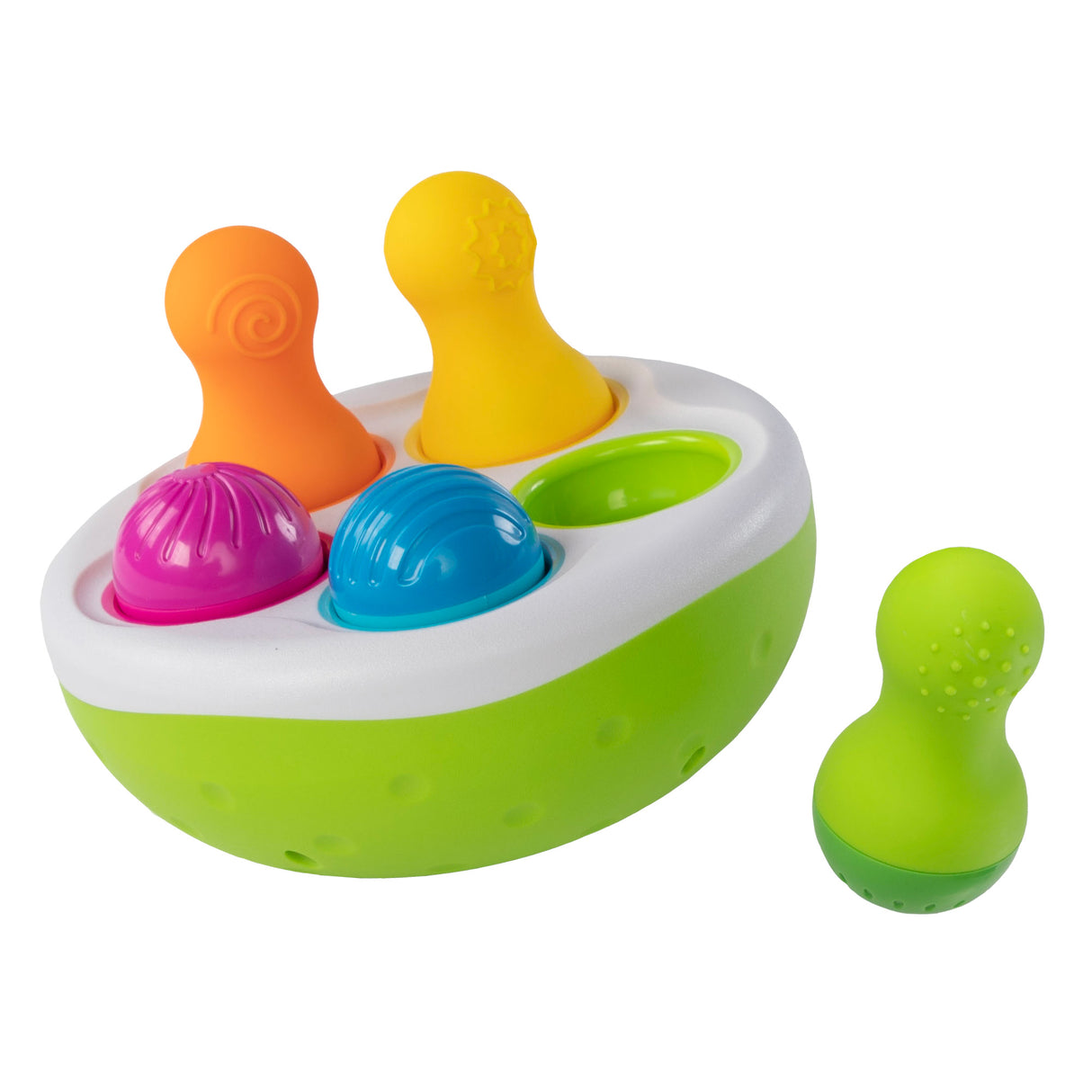 Spinnypins Palitroques Encaje Con Sonido FatBrain Toys