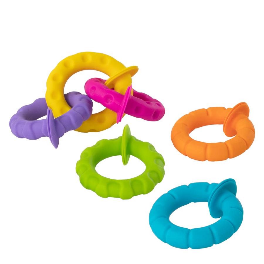 Pipsquigz Ringlets Anillos, Mordedores FatBrain Toys