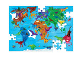 Puzzle 80Pcs Geografía Dinosaurios Mudpuppy