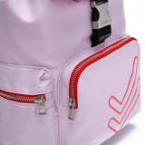 Mochila Charlotte Doble Check Lilac Bubba Essentials