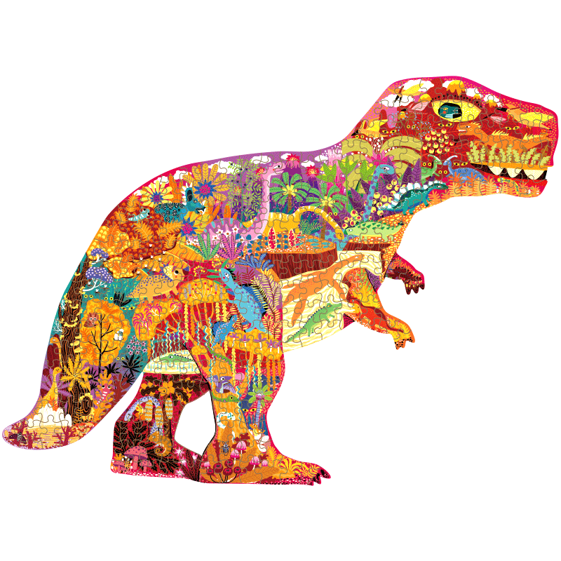 Puzzle 280Pcs Con Forma, Dinosaurios MiDeer