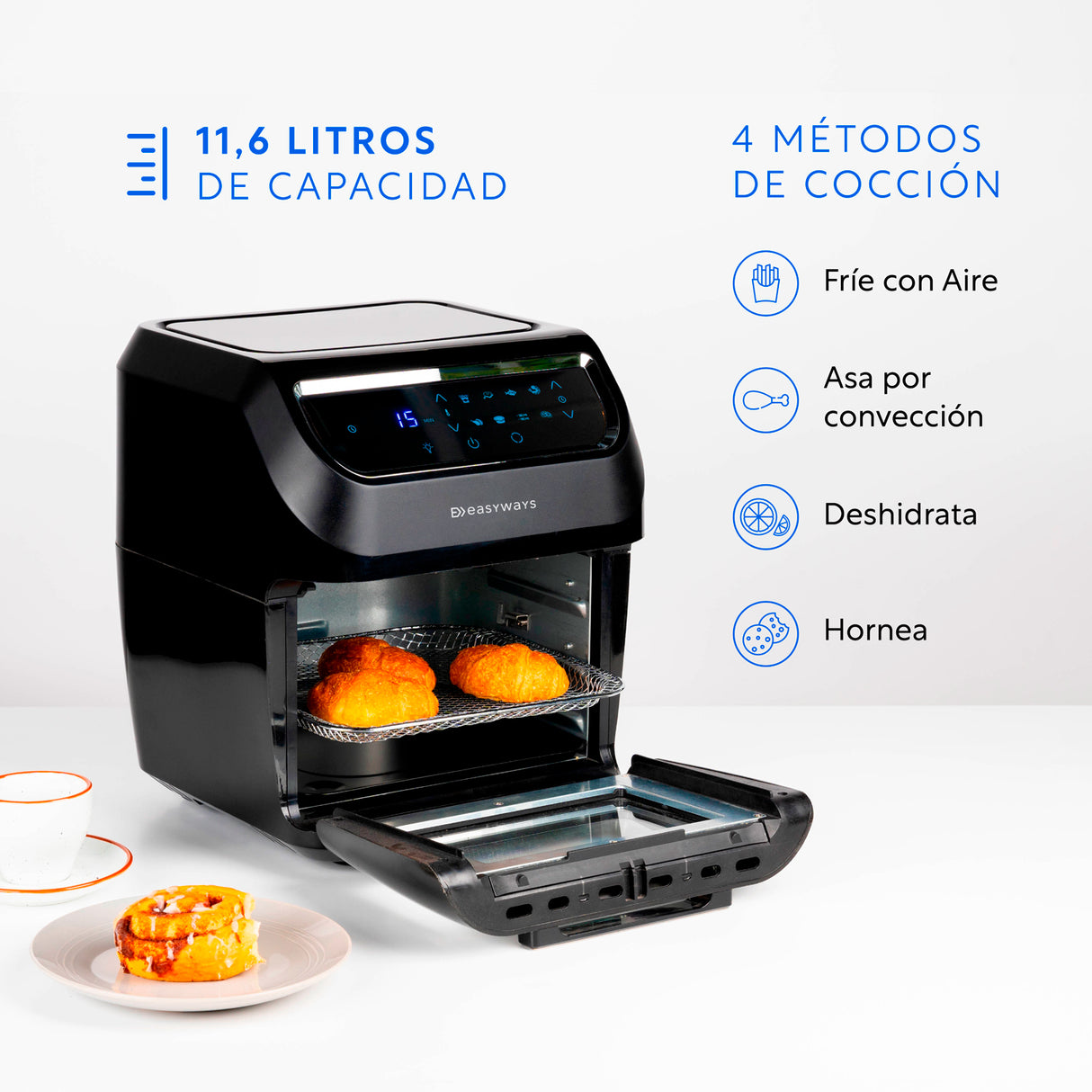 Freidora De Aire Air Fryer Plus 11,6 Lt EasyWays