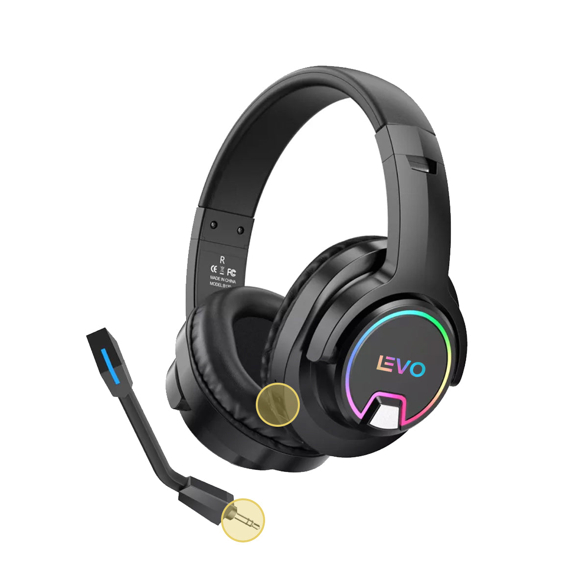 Audifono Gamer Bluetooth RGB Thunder Micrófono Levo