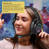 Audifono Gamer Bluetooth RGB Thunder Micrófono Levo