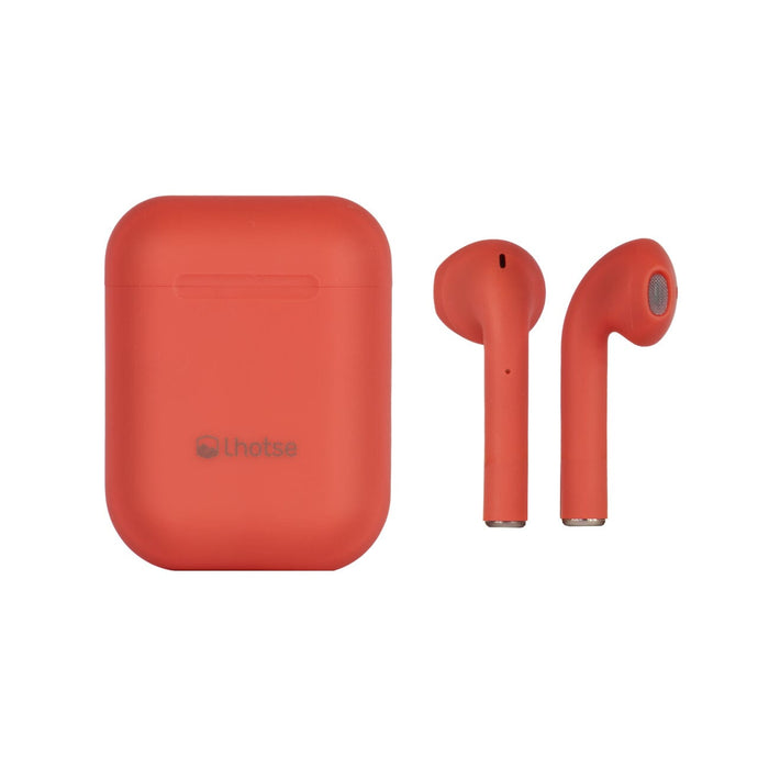 Audífonos Lhotse Bluetooth Inalámbrico Rm12 Rojo