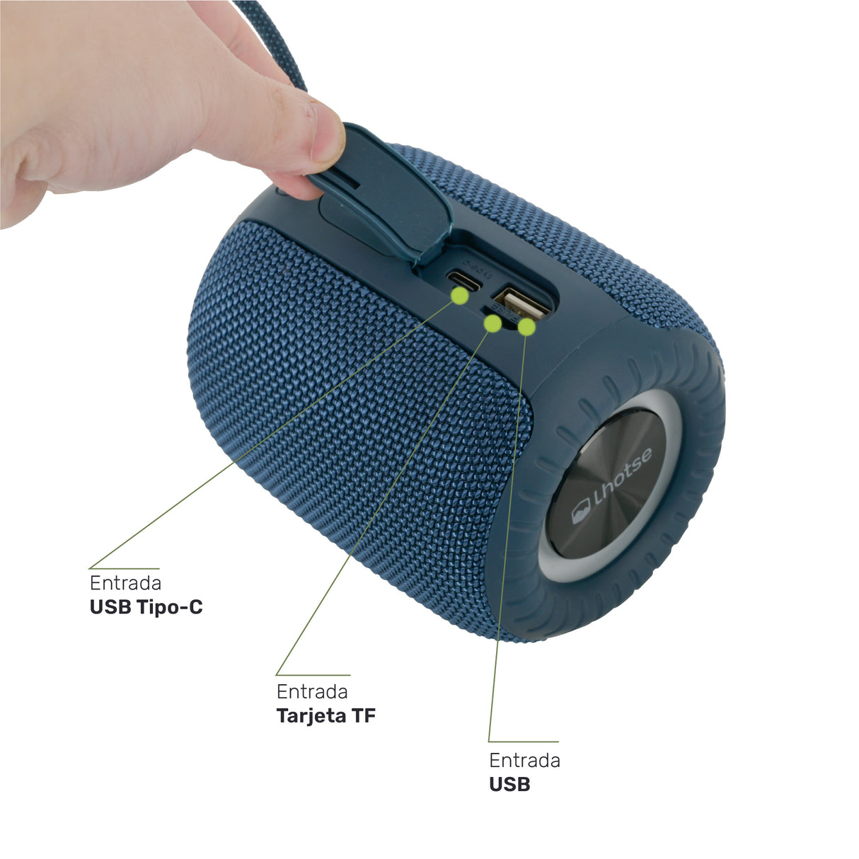 Parlante Portátil Inalámbrico Bluetooth TripGo+ Blue