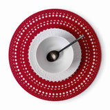 Set 2 Individuales Red Circular Rojo BVS